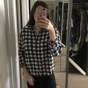 Plaid button down